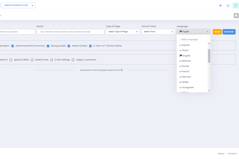 Multi-lingual Content AI Tool for international SEO
